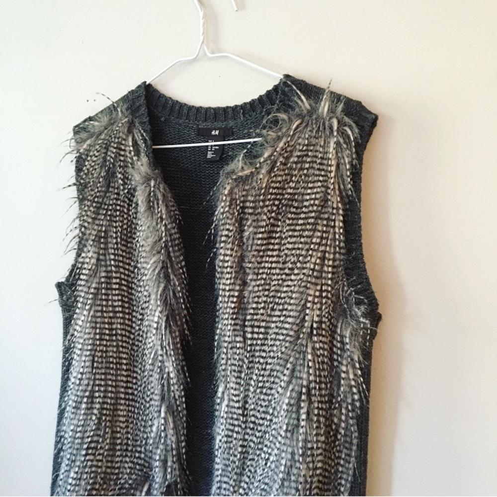 H&M fur vest